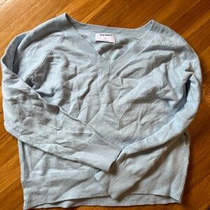 Old Navy Light Blue V-Neck Sweater